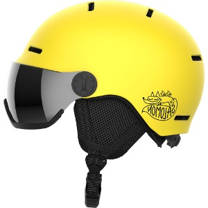 살로몬 주니어 아동 스노우보드 스키 바이저 헬멧 2324 ORKA VISOR Vibrant Yellow